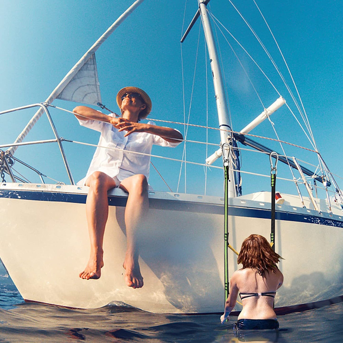 Boat Ladder Rope Inflatable Boat Rope Ladder ,Portable Rope Ladder For Inflatable Boat