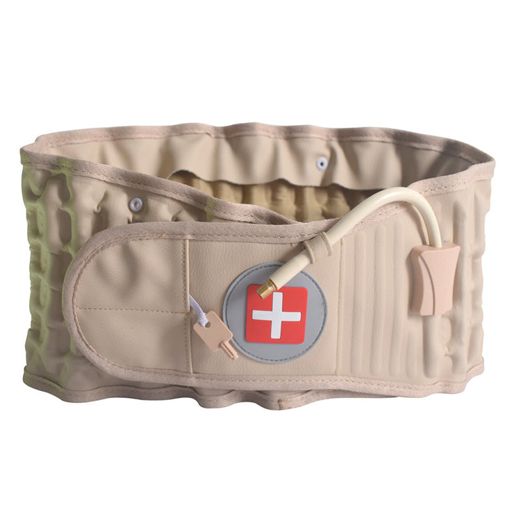 a medical belt with a white and red patch