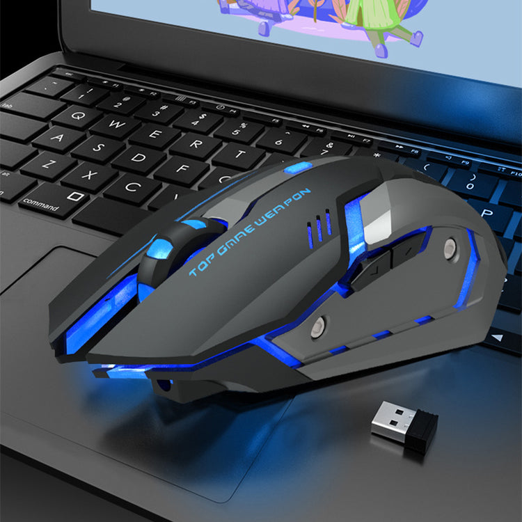 a computer mouse on a laptop