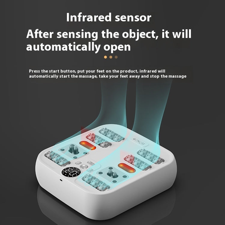 a white square device with buttons and switches