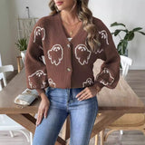 Women's Button-Front Casual Knit Cardigan