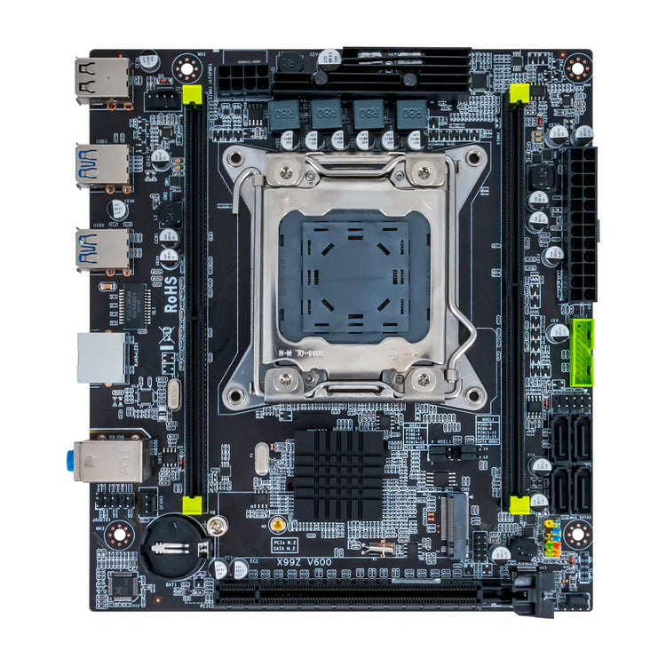 a black circuit board with many slots