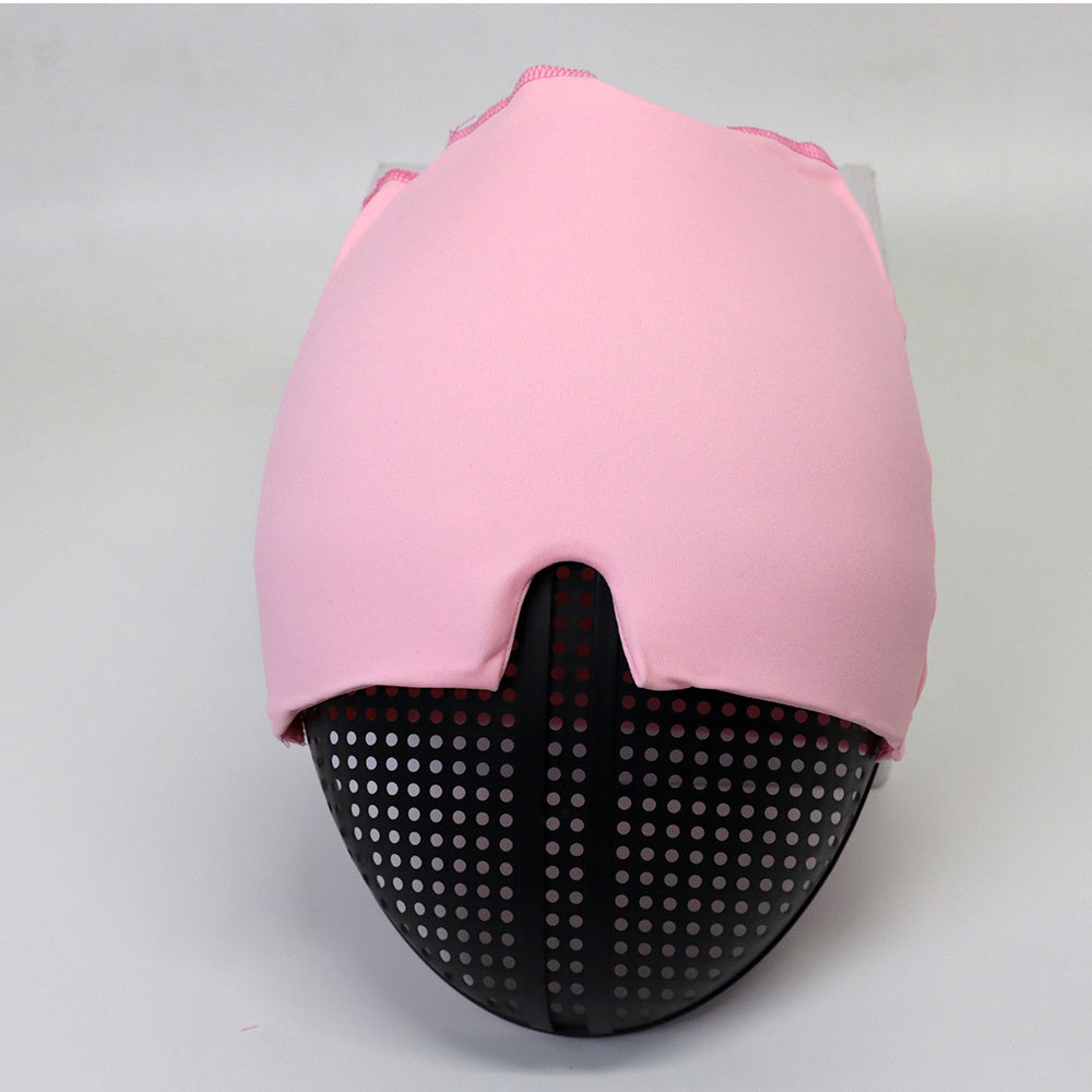 a black and pink object with a pink cloth covering it