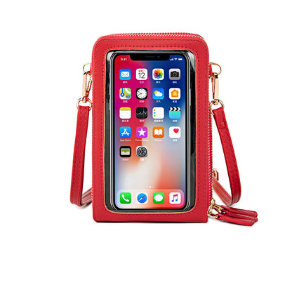 Touchable Screen Crossbody Mini Cell Phone Bag