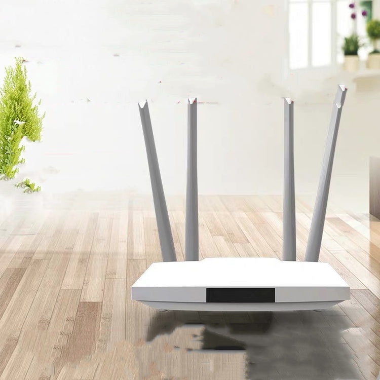 a white router with three pointy legs