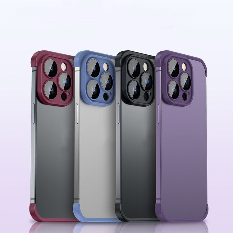 a group of cell phones with multiple cameras
