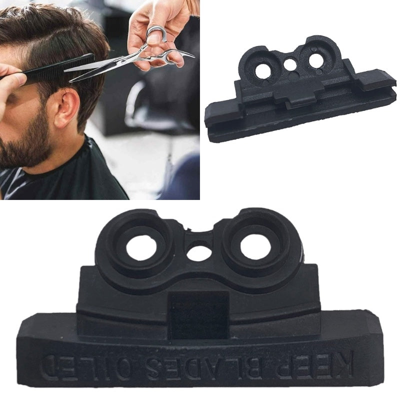 a man cutting his hair with scissors