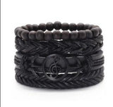 Men's Vintage Braided Leather Bracelet