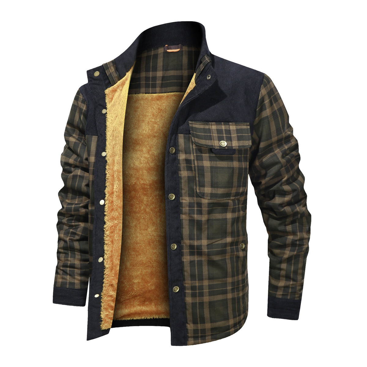 a jacket with a fur lining