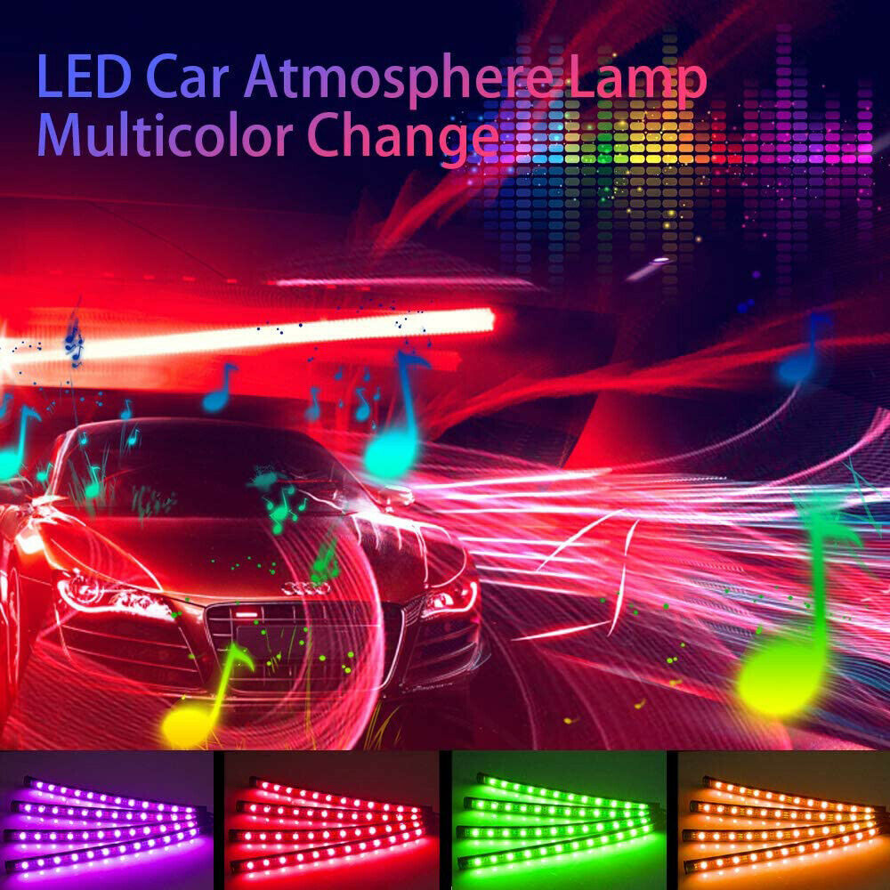 a car with colorful lights