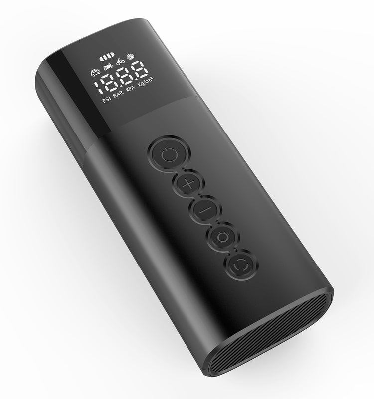 a black rectangular device with buttons and numbers
