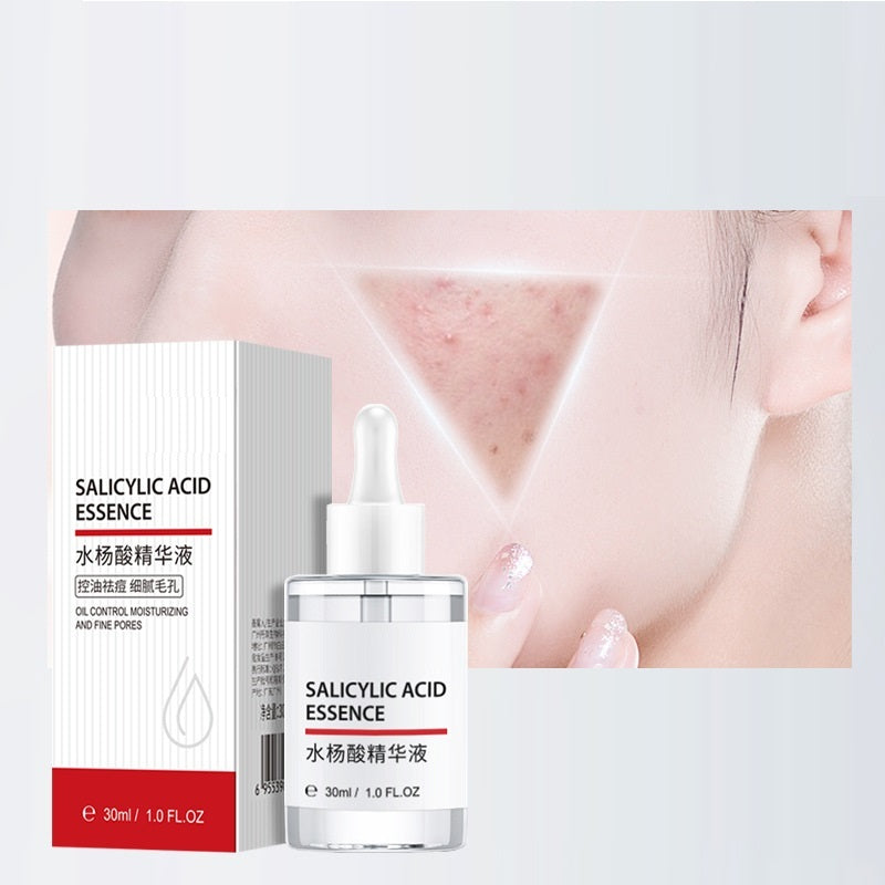 a white box and a bottle of salicylic acid essence