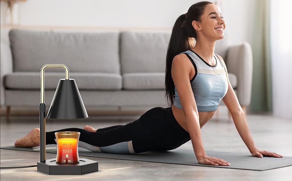 a woman doing yoga on a mat