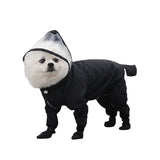 Four-Legged Waterproof Dog Raincoat with Booties