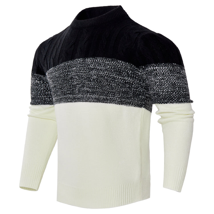 a black and white sweater