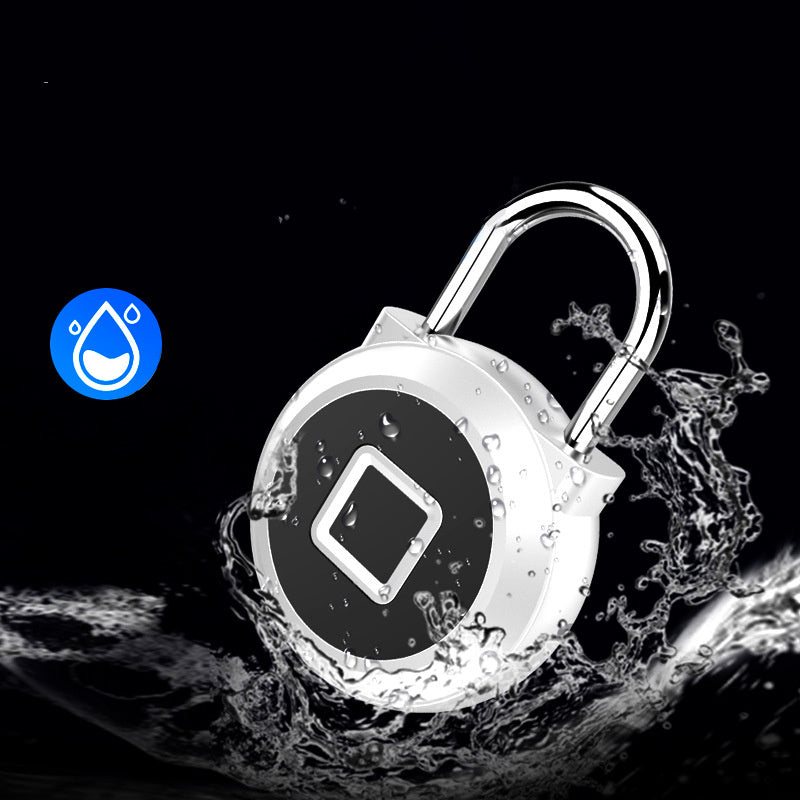 a lock in water with a logo