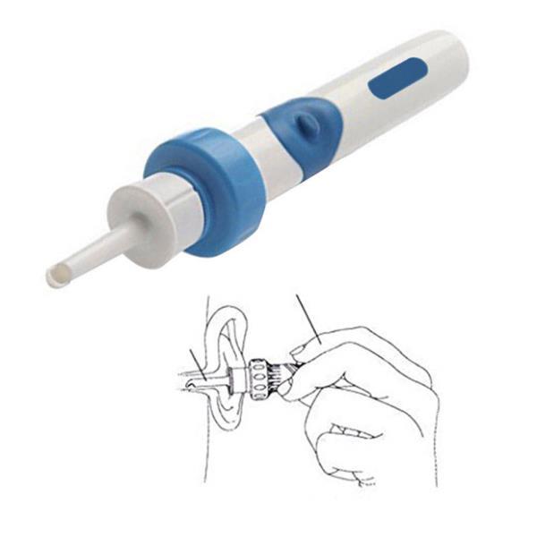 a blue and white device with a blue cap