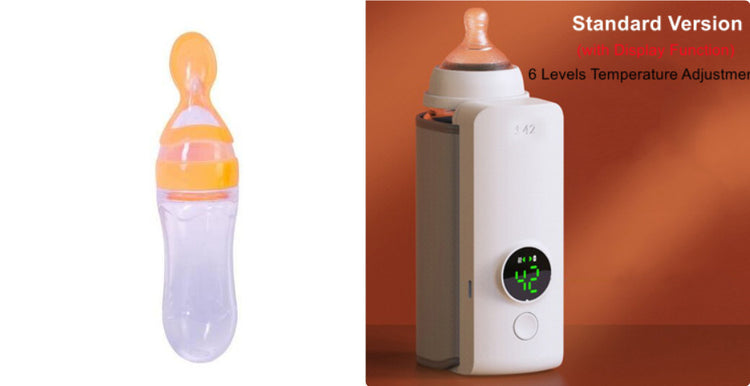 a baby bottle with a temperature