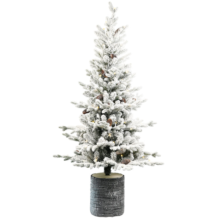 a christmas tree with lights