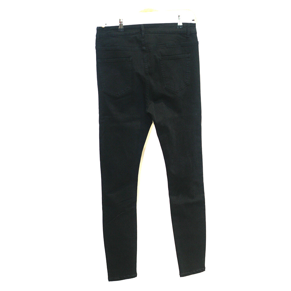 a black jeans on a white background