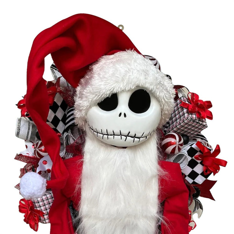 a stuffed toy in a santa hat