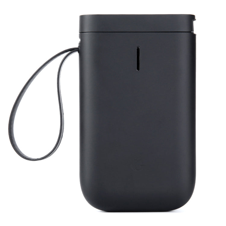 a black rectangular object with a strap