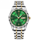 Men's Luminous Quartz Watch with Dual Calendar