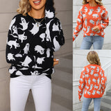 Women's Plus-Size Halloween Knit Sweater