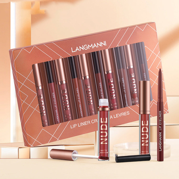 a set of lip liners