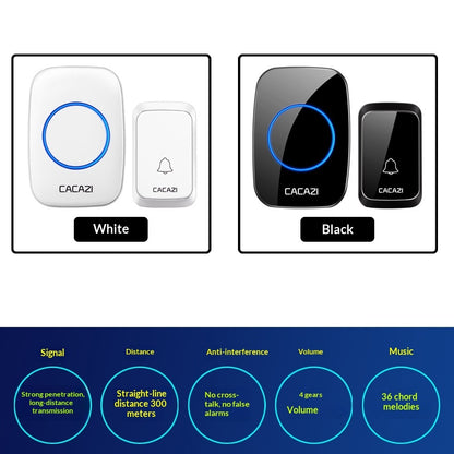 Wireless Home Battery-Powered DC Wireless Doorbell Waterproof
