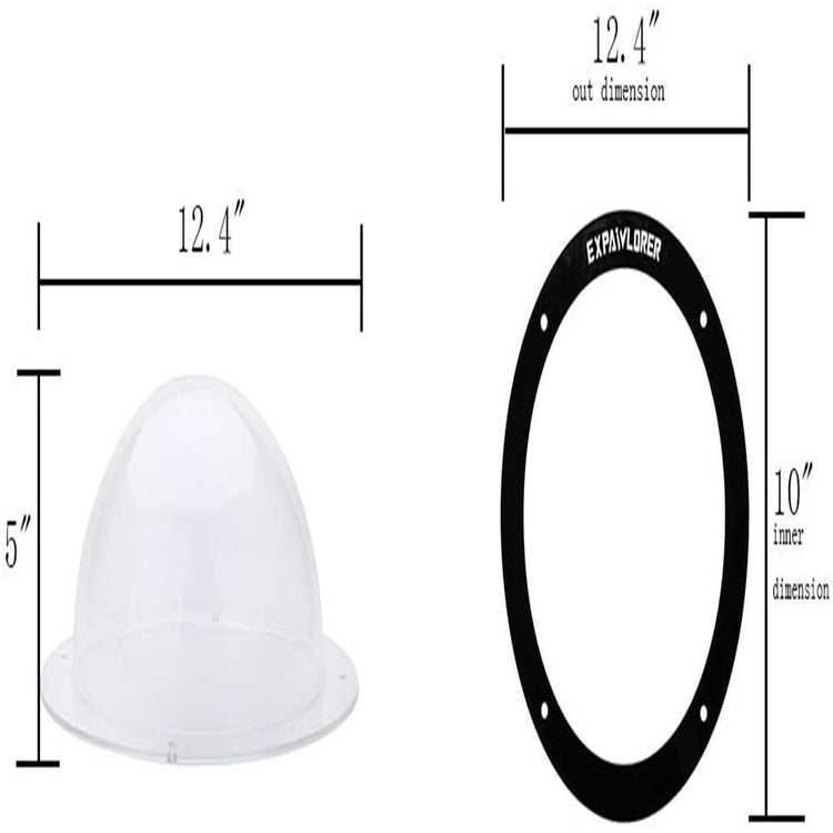 a measuring of a plastic cone