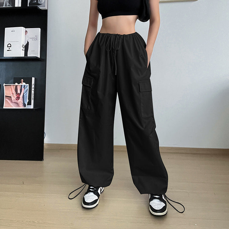 a person wearing black pants
