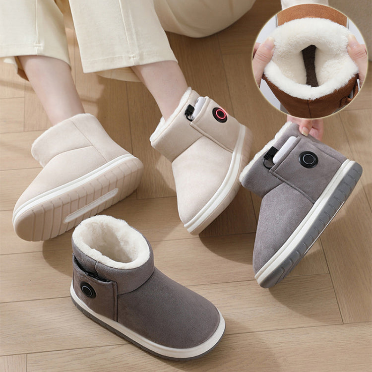 a person's feet and a pair of shoes