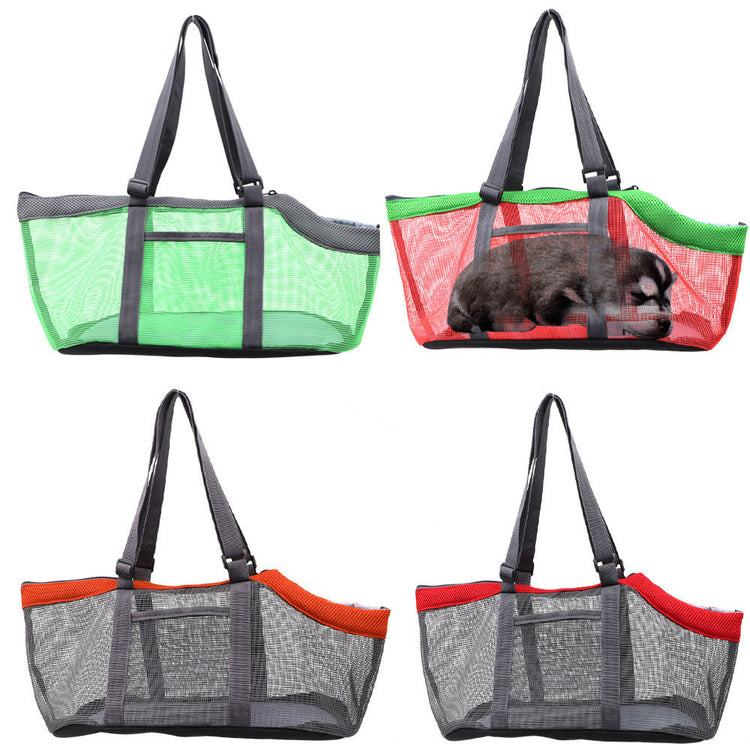 a group of bags with a rabbit inside