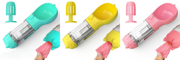 a yellow and clear device with a plastic bag