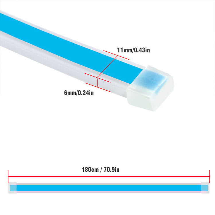 a blue and white pencil with a white rubber cap