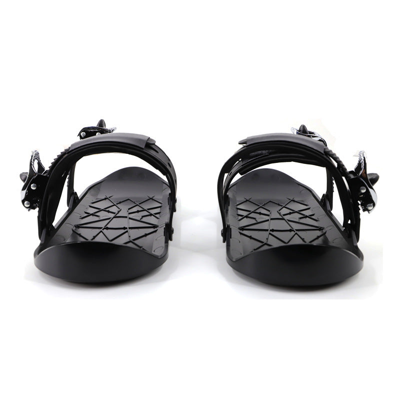 Winter Outdoor Single Sled Children Adult Free Size Mini Snowboard Shoes