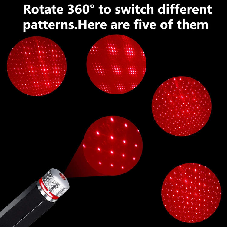 a pencil with red circles
