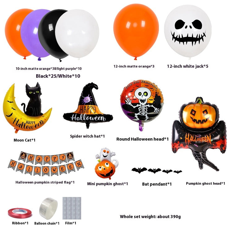 a collection of halloween balloons
