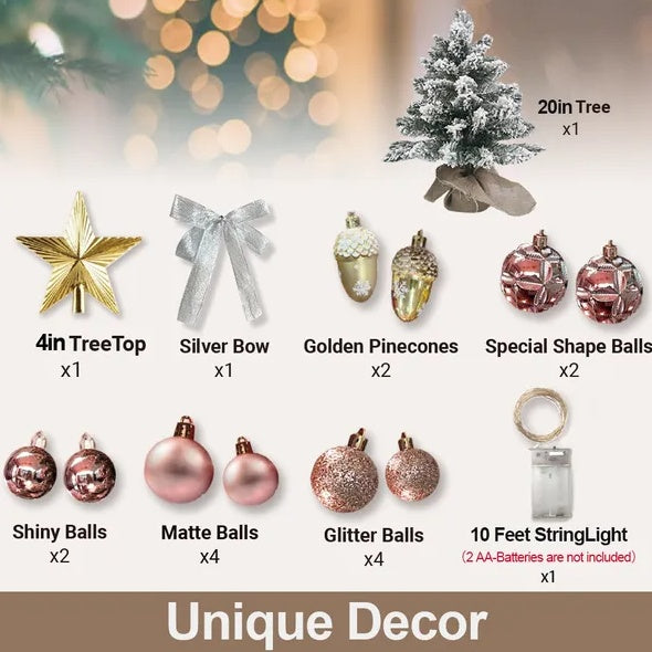a list of different christmas decorations