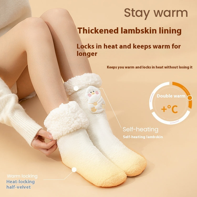 a person wearing white socks
