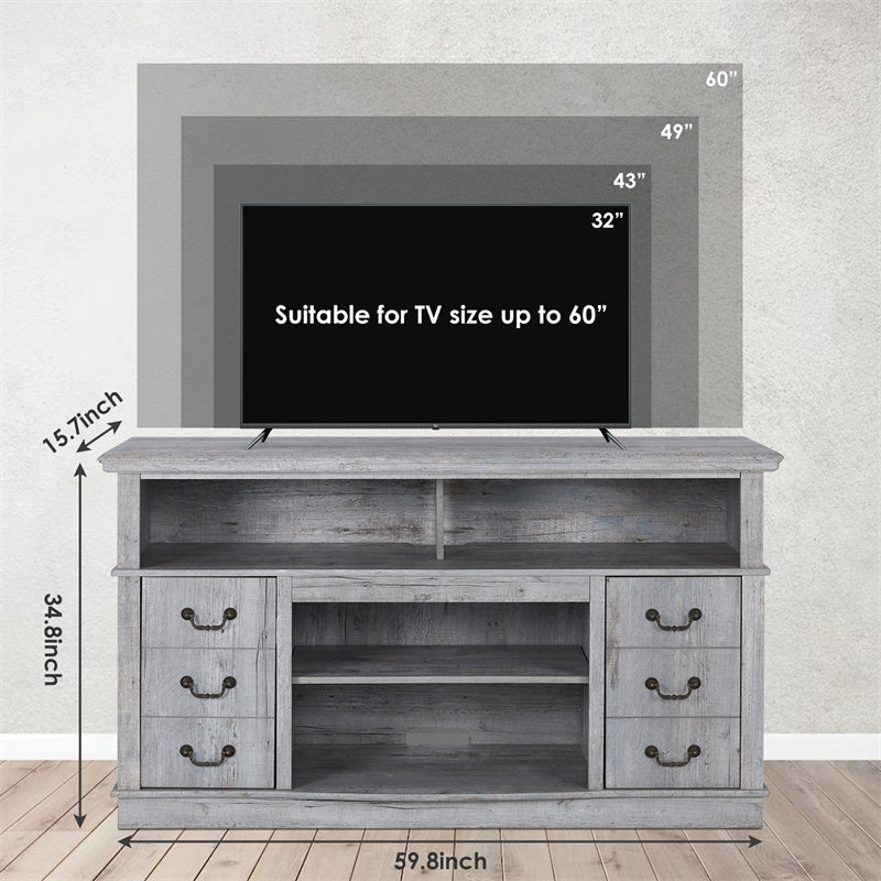 a television on a stand