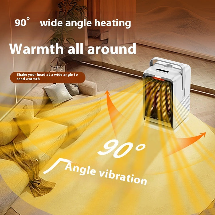 a heater on a rug in a room