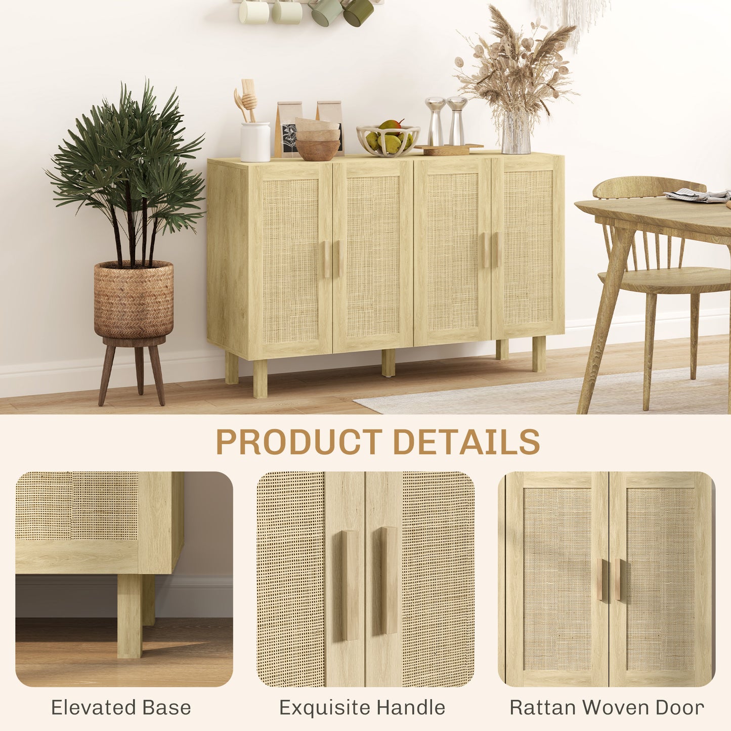Boho Kitchen Cabinet