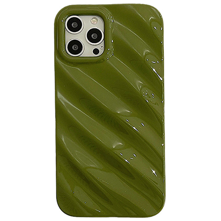 a green phone case with multiple cameras