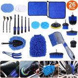 26-Piece Car Detailing Brush and Cleaning Kit