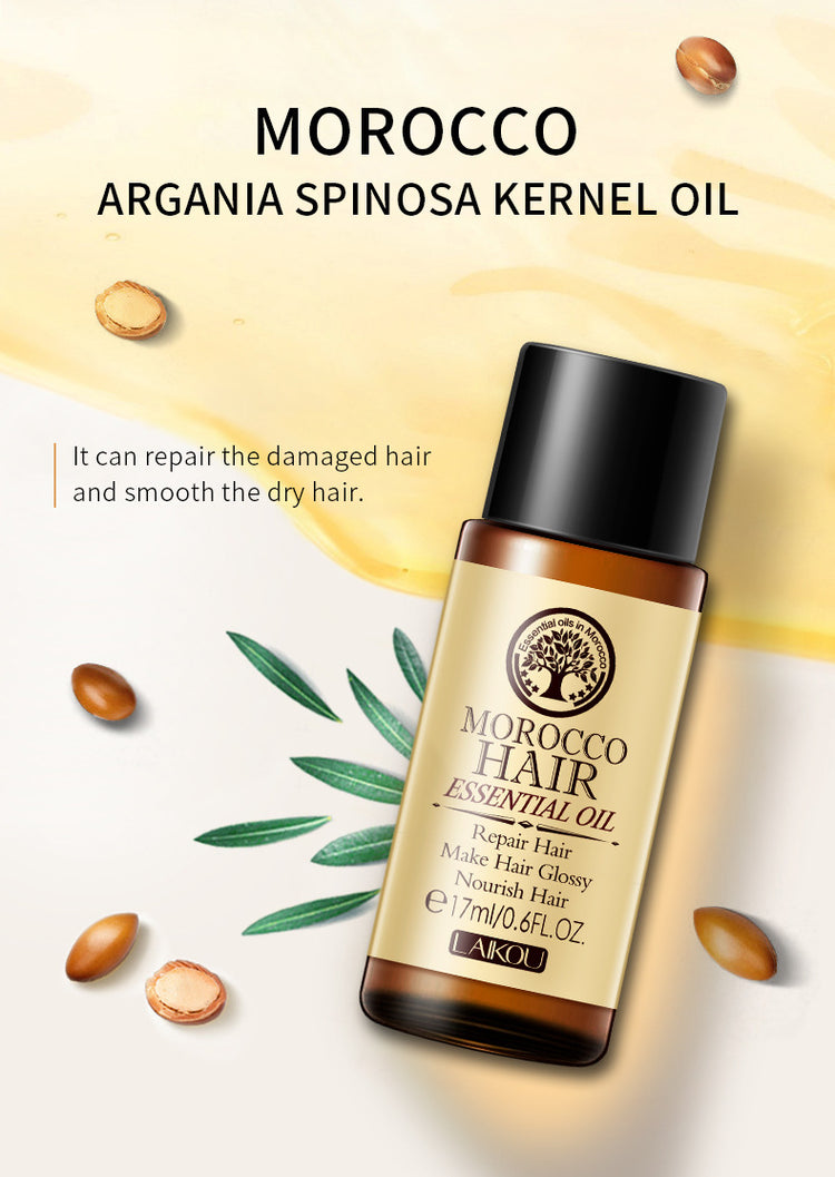 a bottle of hair oil