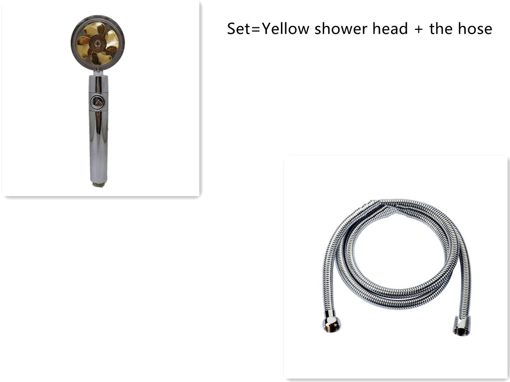 a shower head and hose
