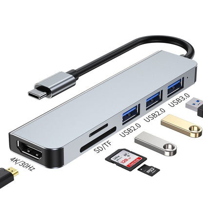 Portable Notebook And Tablet Computer Six In One Expansion Dock