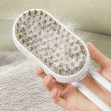 USB Rechargeable Steam Pet Grooming Brush